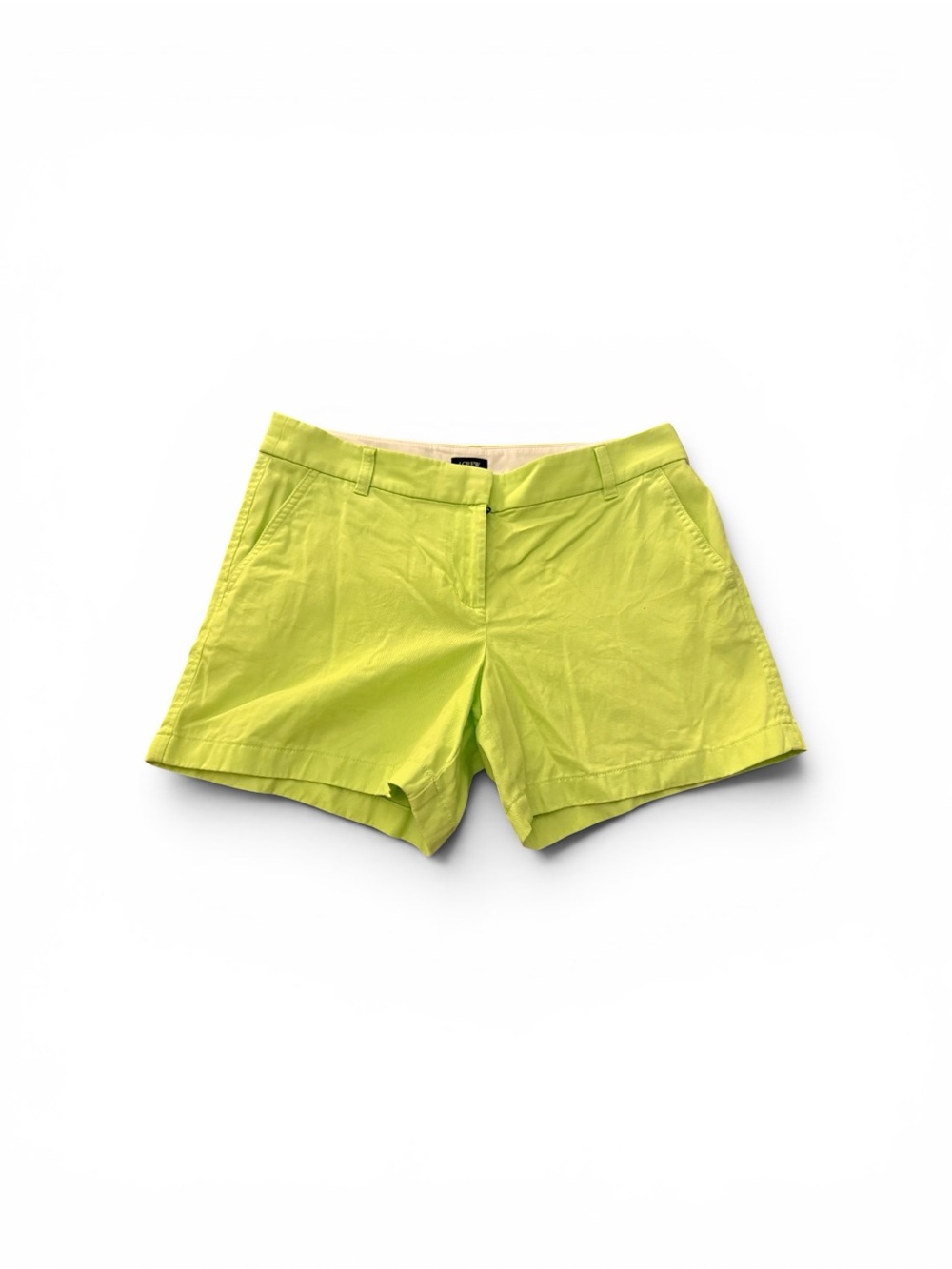 J. Crew Lime Green Cotton Chino Shorts - Picture 2 of 5